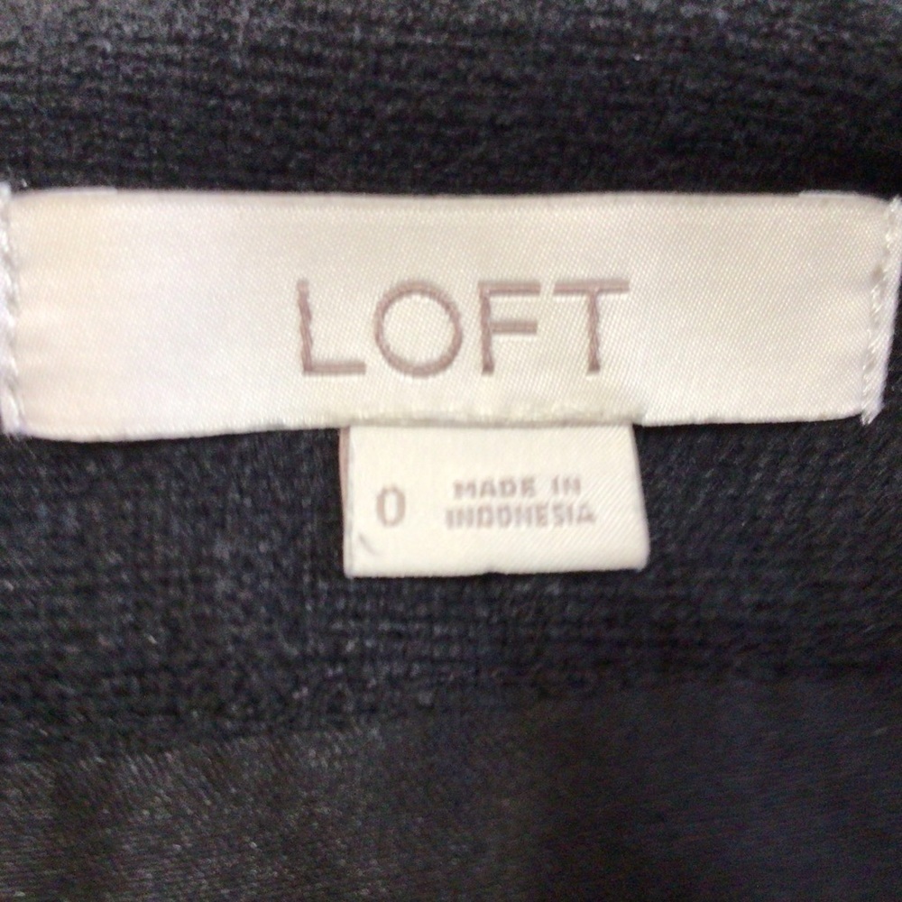 Loft Embroidered Trim Mini Skirt Size 0 Pockets Cotton Blend - Picture 4 of 7